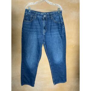 Old Navy High Rise Straight Jeans Women's Plus Size 18 Extra Blue Denim